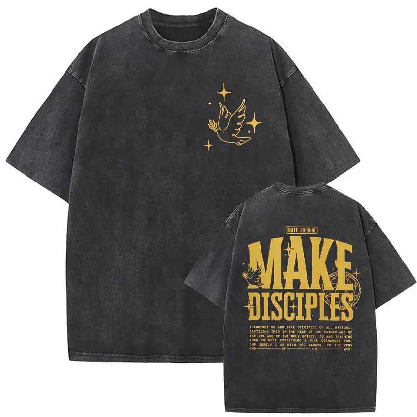Child of God Christian Washed Vintage T Shirt Men's Jesus Clothing Short Sleeve T-shirts High Quality Oversized Cotton T-shirt