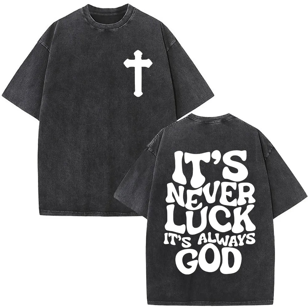 Christian Religious Jesus Forgive Them Father Bible Verse Vintage Acid Washed T-shirt Men Fashion Oversized T Shirts Streetwear