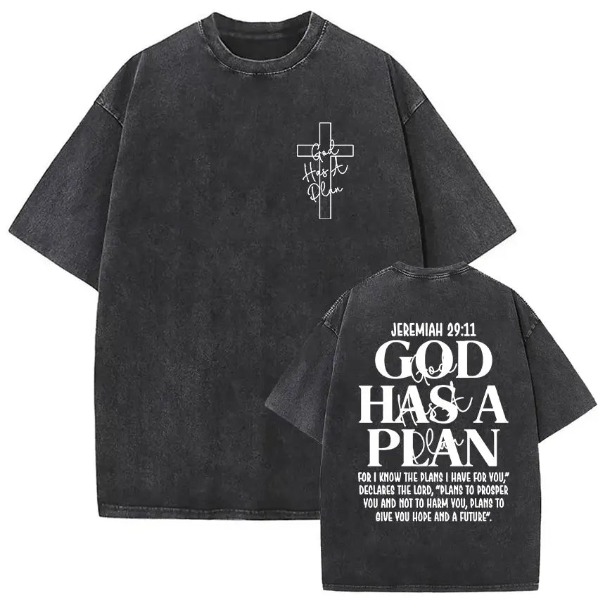 Child of God Christian Washed Vintage T Shirt Men's Jesus Clothing Short Sleeve T-shirts High Quality Oversized Cotton T-shirt