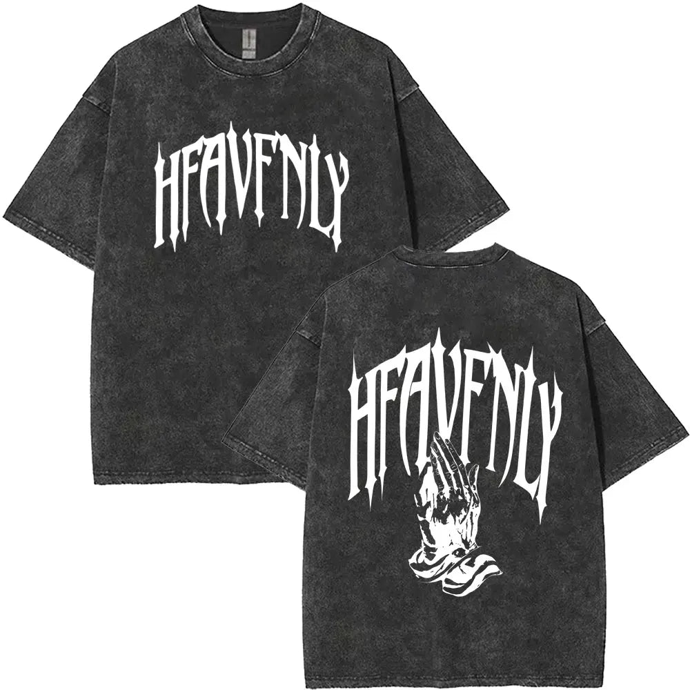 Christian Religious Jesus King of Glory Washed T-shirt Summer Men Women Fashion Oversized Streetwear Male Vintage T Shirts Tops
