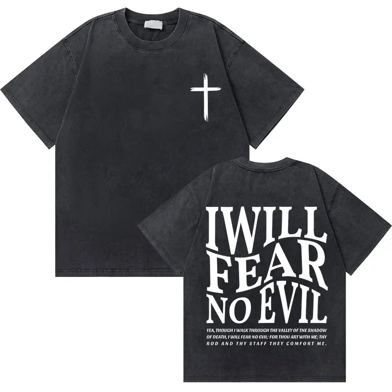Christian Religious Jesus King of Glory Washed T-shirt Summer Men Women Fashion Oversized Streetwear Male Vintage T Shirts Tops